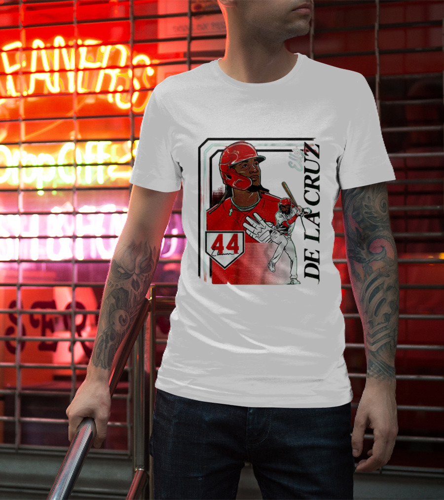 Elly De La Cruz Number 44 Reds Collage Frame MLB T-Shirt