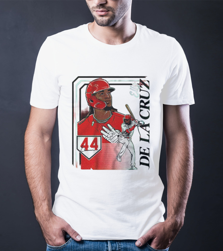 Elly De La Cruz Number 44 Reds Collage Frame MLB T-Shirt