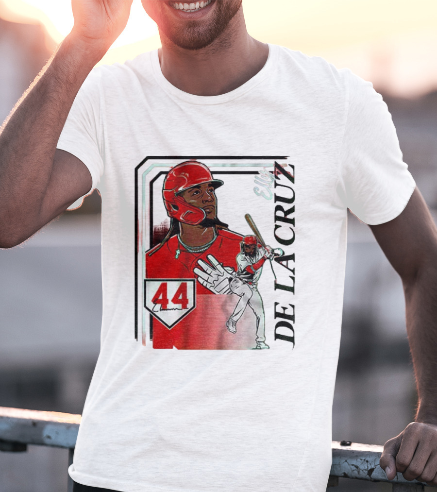 Elly De La Cruz Number 44 Reds Collage Frame MLB T-Shirt
