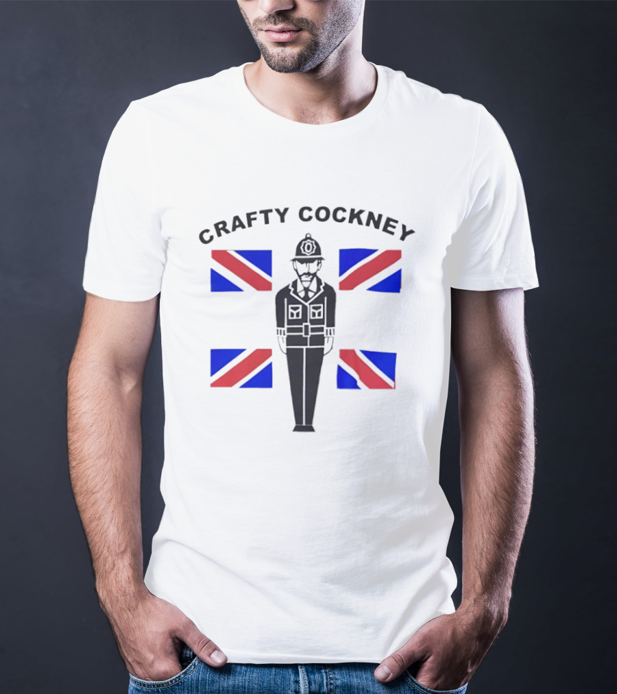 Crafty Cockney Union Jack British Policeman T-Shirt