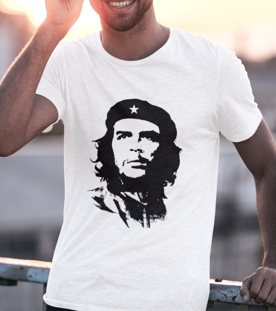 Che Guevara Big Head Argentine Marxist Revolutionary Iconic Stencil T-Shirt