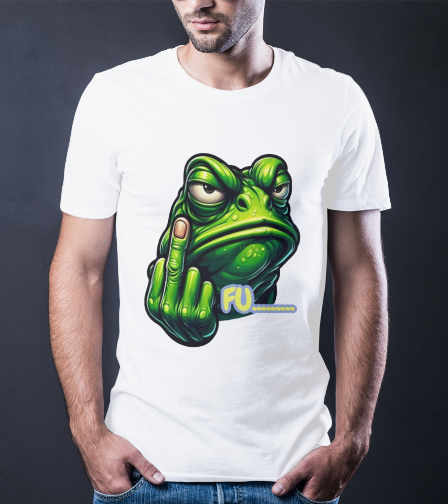 FU Frog Meme Gesture T-Shirt