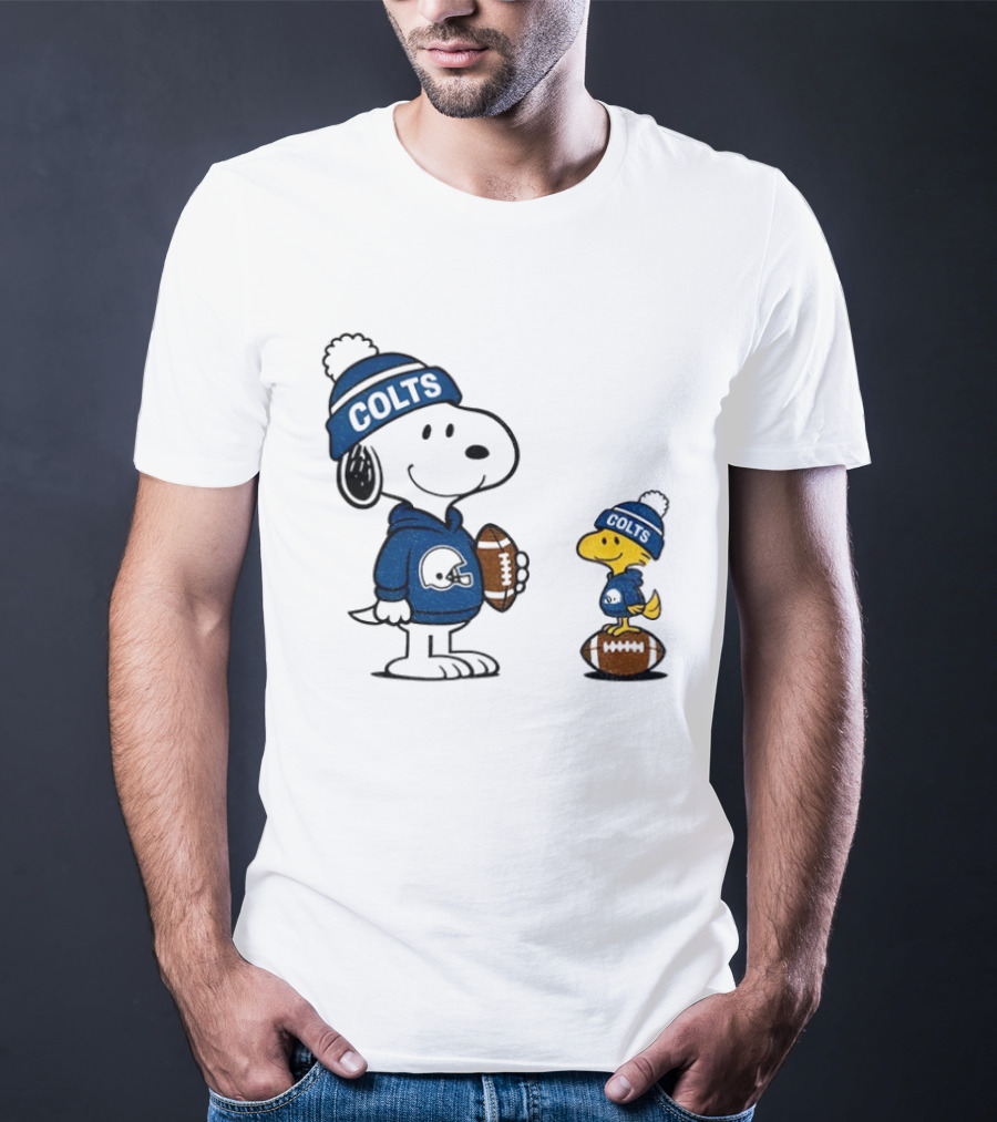 Indianapolis Colts Snoopy Woodstock NFL Football T-Shirt