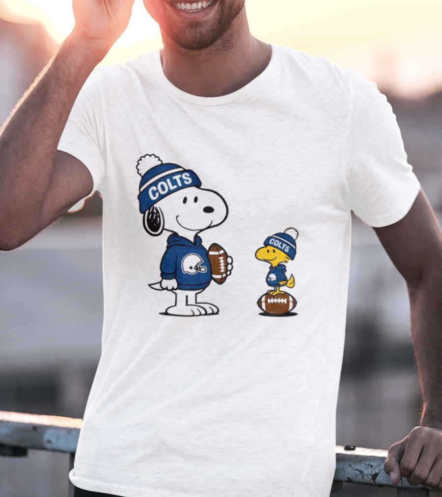 Indianapolis Colts Snoopy Woodstock NFL Football T-Shirt
