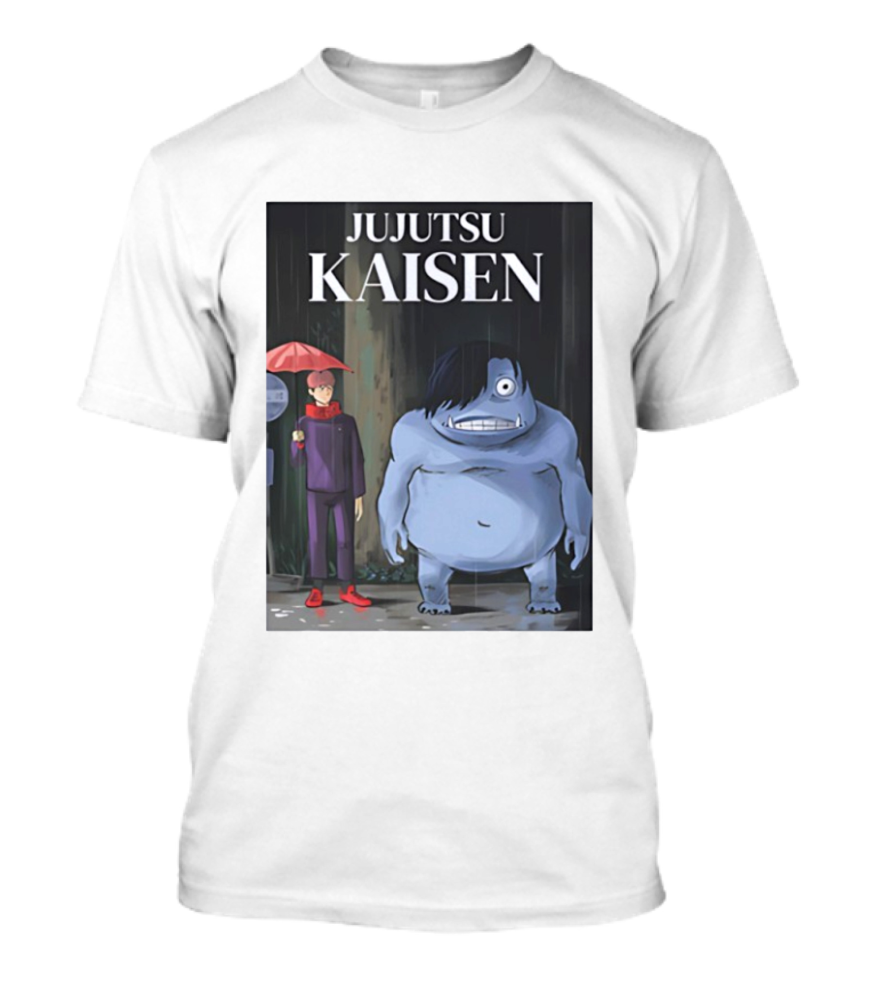 Jujutsu Kaisen Meets Totoro Anime T-Shirt