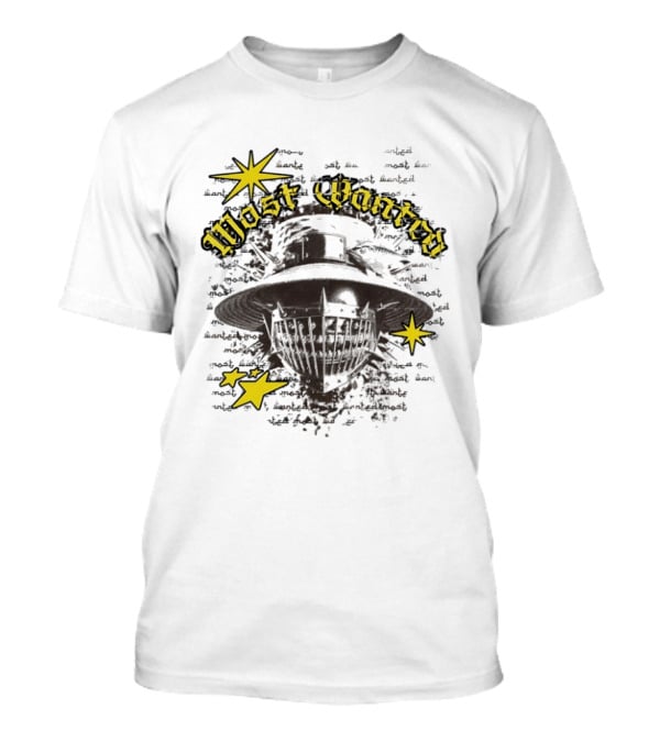 Most Wanted Horror Skeleton Cowboy Star T-Shirt