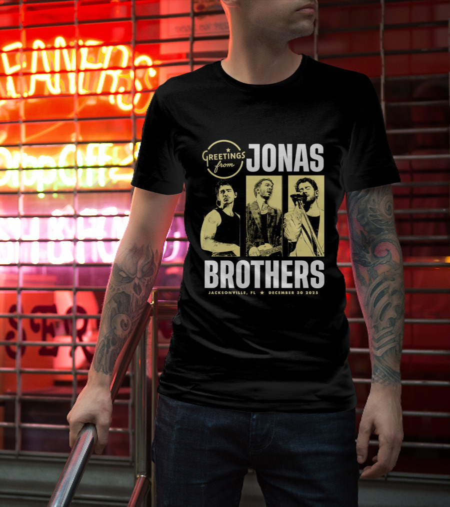 Greetings From Jonas Brothers 2025 Hershey PA December 10 T-Shirt