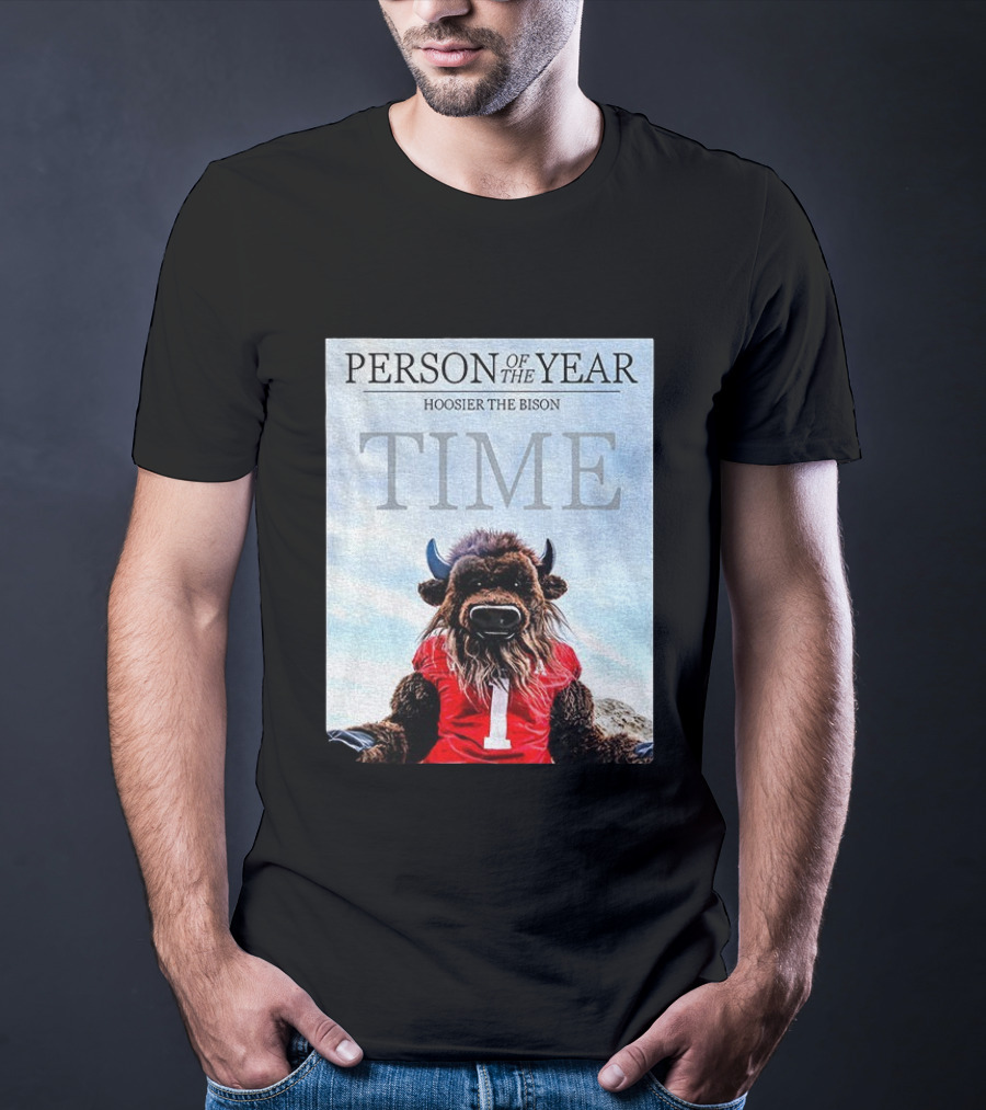 Indiana Hoosiers Football Hoosier The Bison Person Of The Year TIME T-Shirt