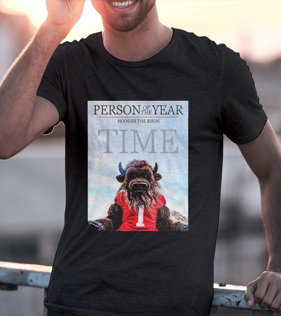 Indiana Hoosiers Football Hoosier The Bison Person Of The Year TIME T-Shirt