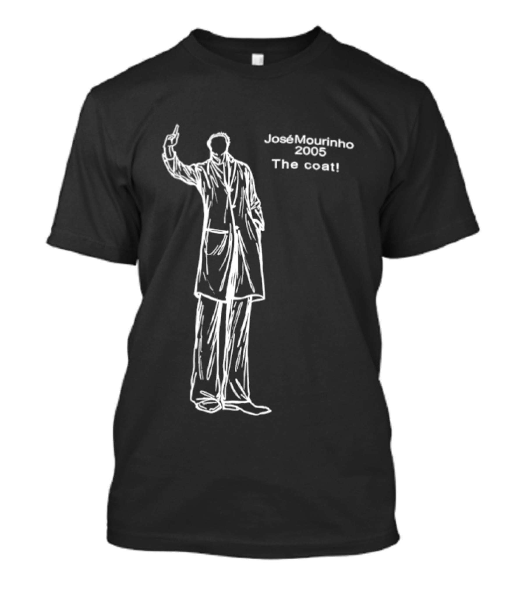 Jose Mourinho 2005 The Coat Iconic Gesture T-Shirt
