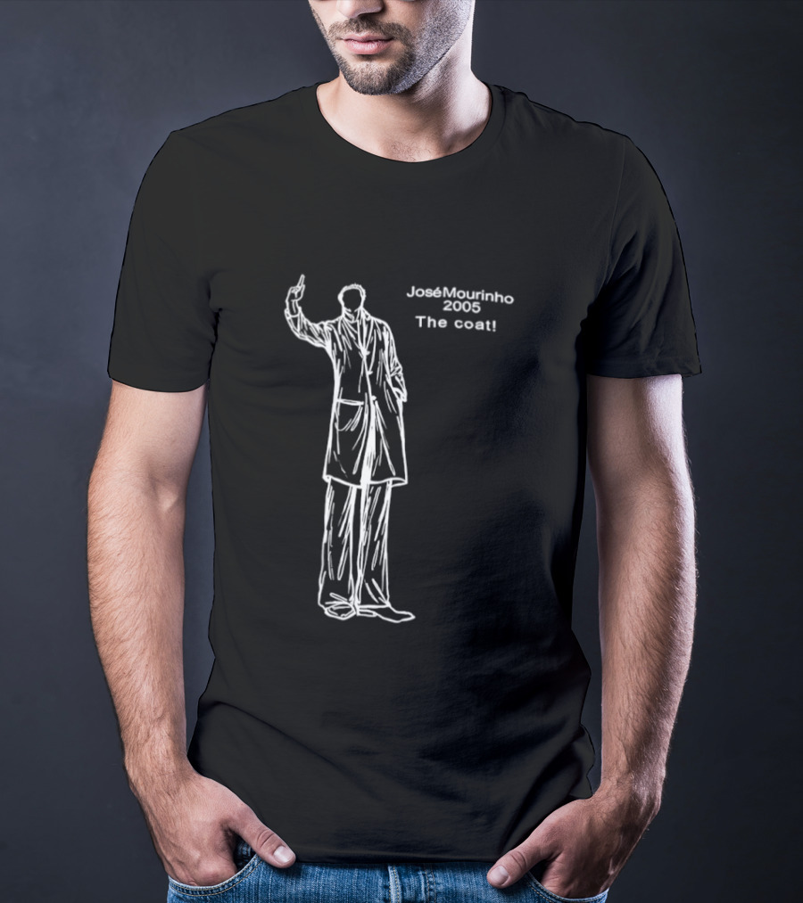 Jose Mourinho 2005 The Coat Iconic Gesture T-Shirt
