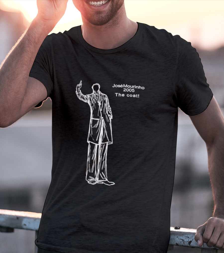 Jose Mourinho 2005 The Coat Iconic Gesture T-Shirt