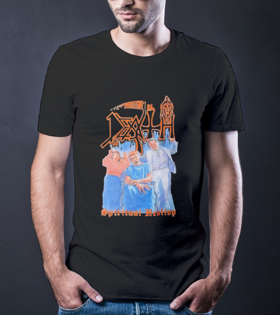 Death Spiritual Healing Album Cover Artwork By Ed Repka T-Shirt