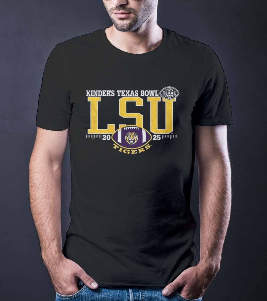 LSU Tigers Purple 2025 Kinder’s Texas Bowl T-Shirt