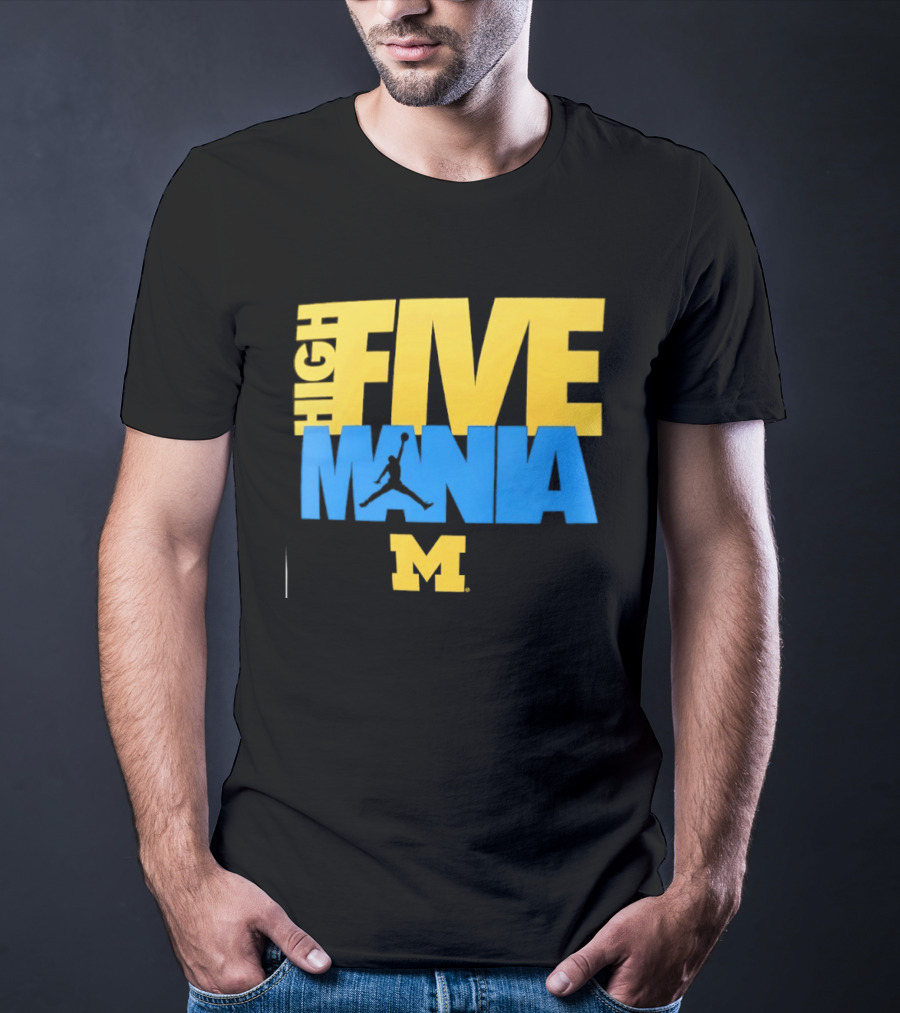 Michigan Wolverines High Five Mania M T-Shirt