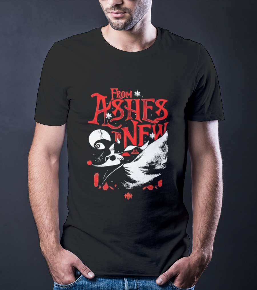 From Ashes To New Nightmare Before Christmas Skull 2025 T-Shirt