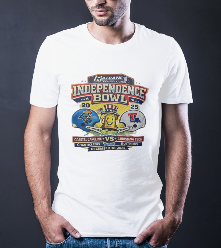 Radiance Technologies Independence Bowl 2025 Coastal Carolina Chanticleers Vs Louisiana Tech Bulldogs December 30 T-Shirt