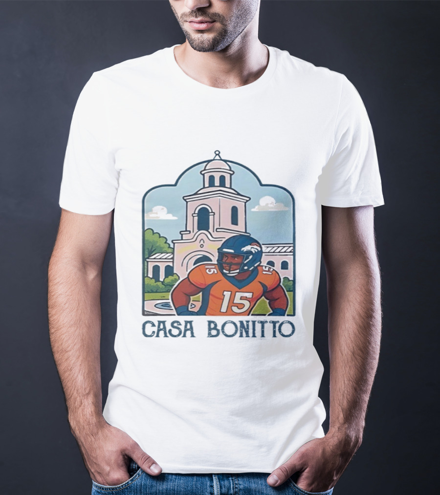 Nik Bonitto 15 Casa Bonitto Denver Broncos NFL Game Day T-Shirt