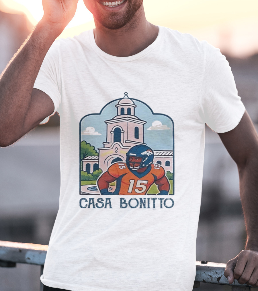 Nik Bonitto 15 Casa Bonitto Denver Broncos NFL Game Day T-Shirt