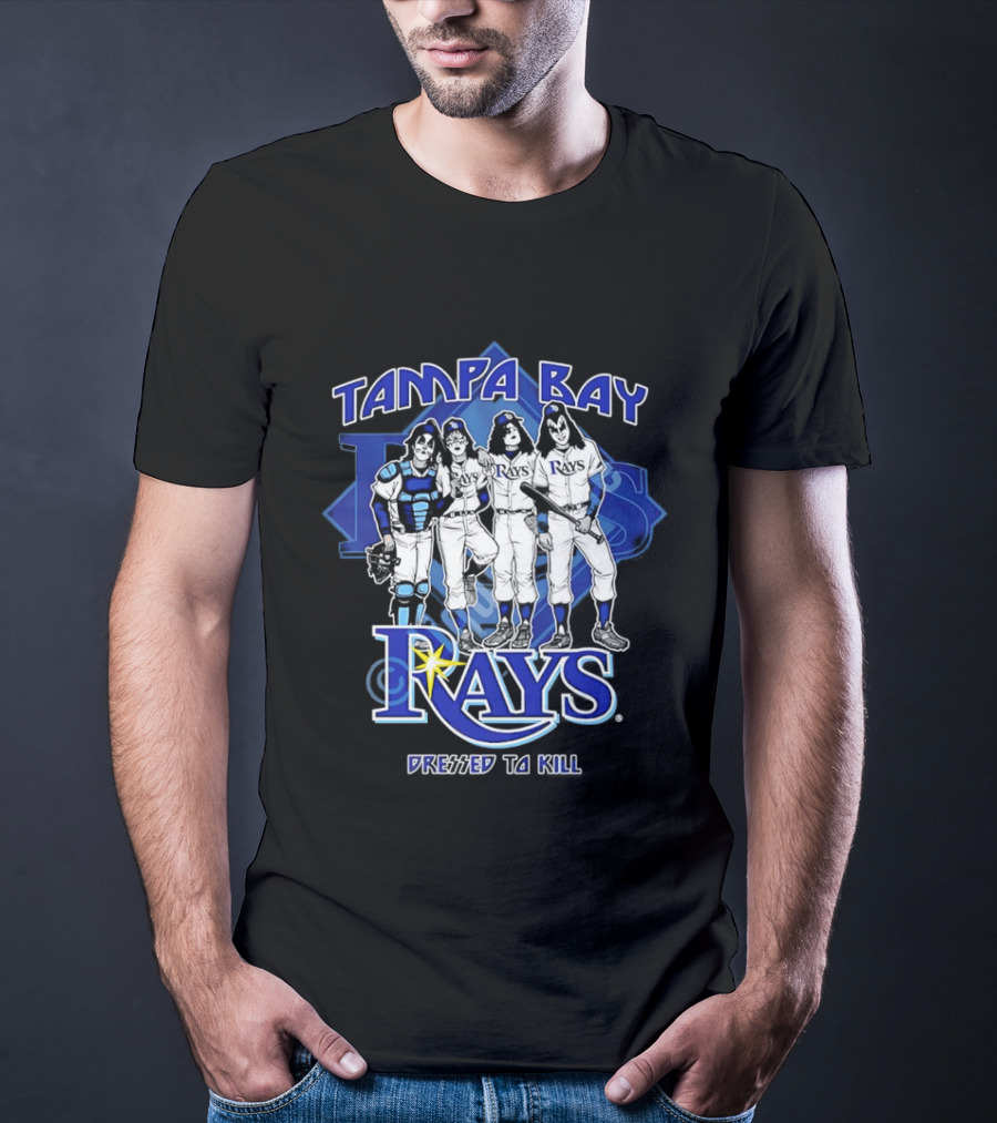 Tampa Bay Rays Dressed To Kill Kiss Collaboration T-Shirt