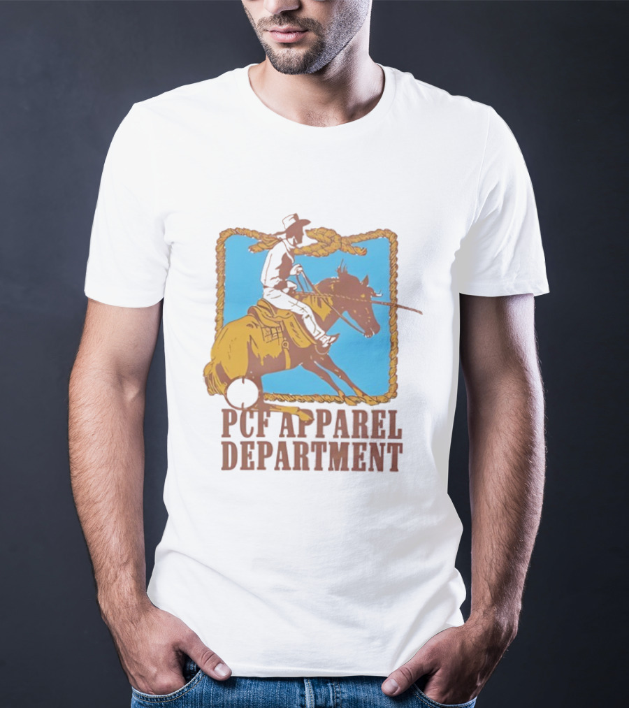PCF Apparel Department Cowboy Horse Rope Border T-Shirt