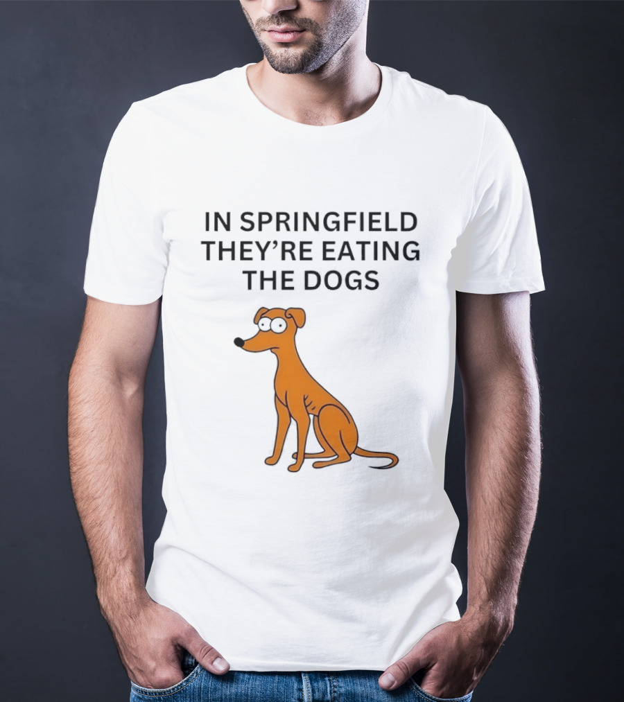 Santa’s Little Helper In Springfield Theyre Eating The Dogs T-Shirt