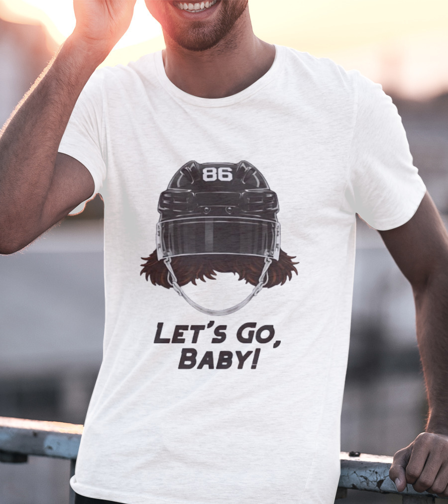 Jack Hughes Let’s Go Baby New Jersey Devils Hockey T-Shirt