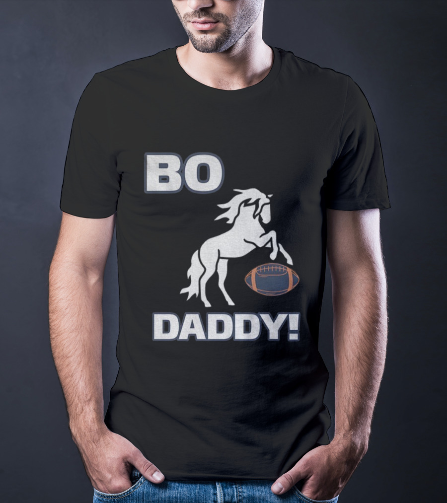 Bo Nix Denver Broncos Football Bo Daddy NFL 2025 Horseball T-Shirt