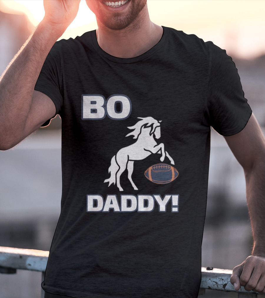 Bo Nix Denver Broncos Football Bo Daddy NFL 2025 Horseball T-Shirt