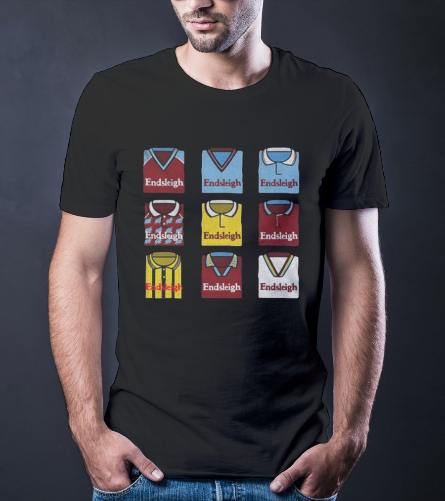 Burnley FC Endsleigh Retro Jerseys Collection Collage T-Shirt