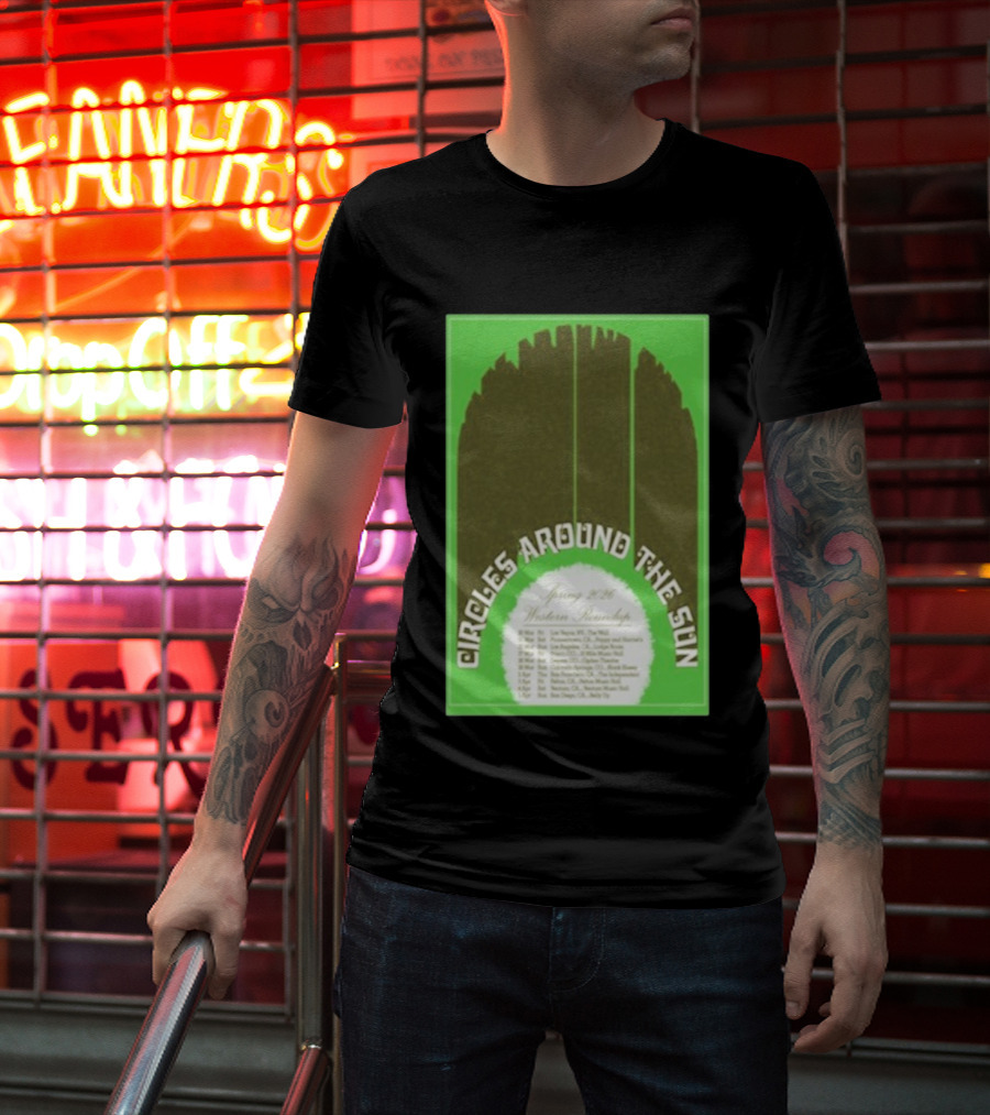Circles Around The Sun Spring 2026 Western Roundup Tour Dates T-Shirt