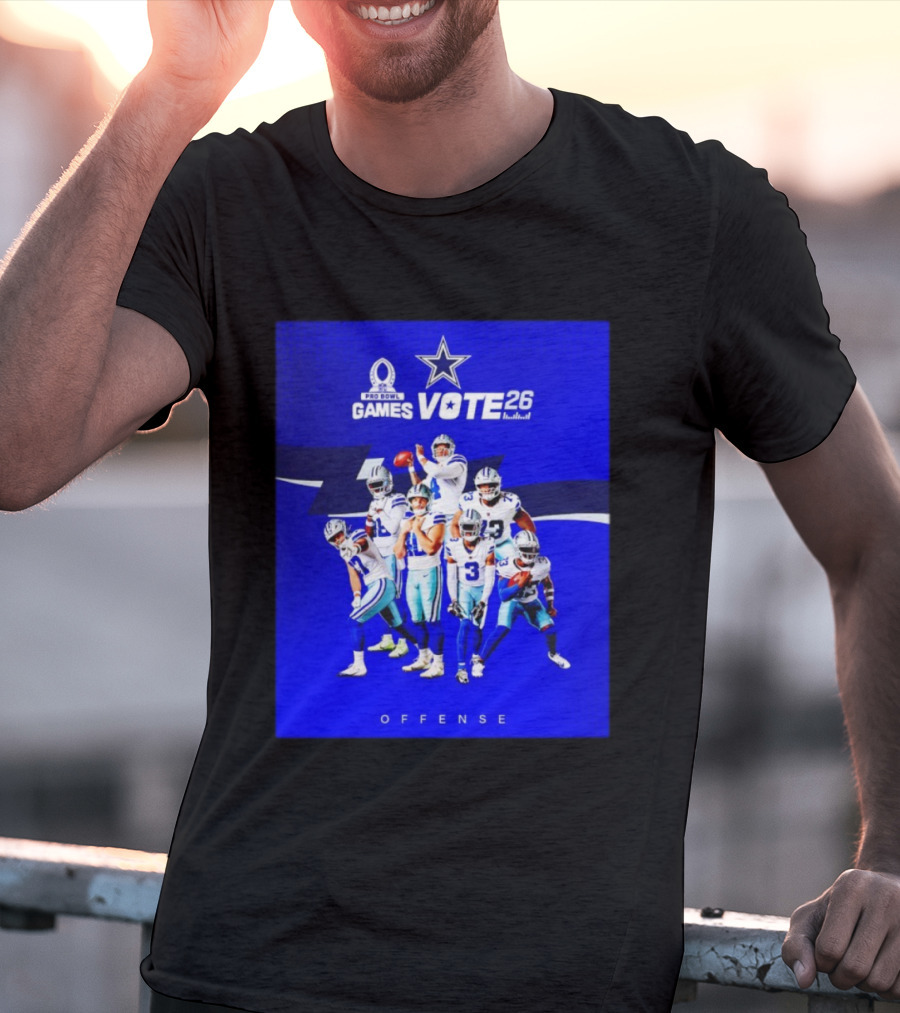 Dallas Cowboys Pro Bowl Games Vote 26 Offense T-Shirt