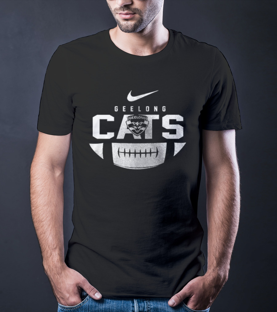 Geelong Cats Go Cats Nike Mascot Football T-Shirt