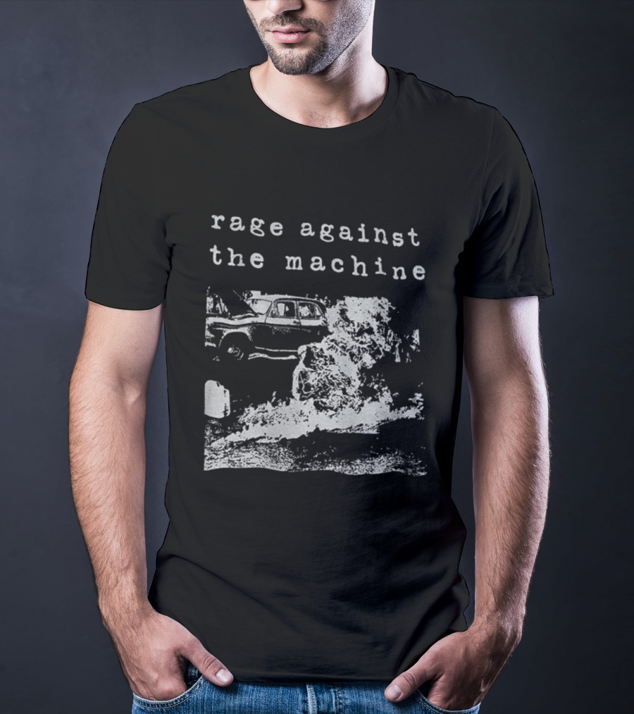 Rage Against The Machine Vintage Album Cover Amalgalm T-Shirt
