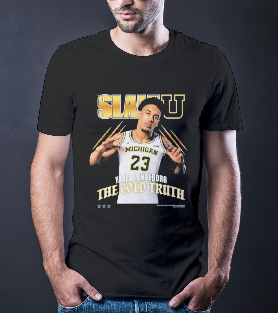 SlamU Yaxel Lendeborg Michigan 23 The Cold Truth T-Shirt