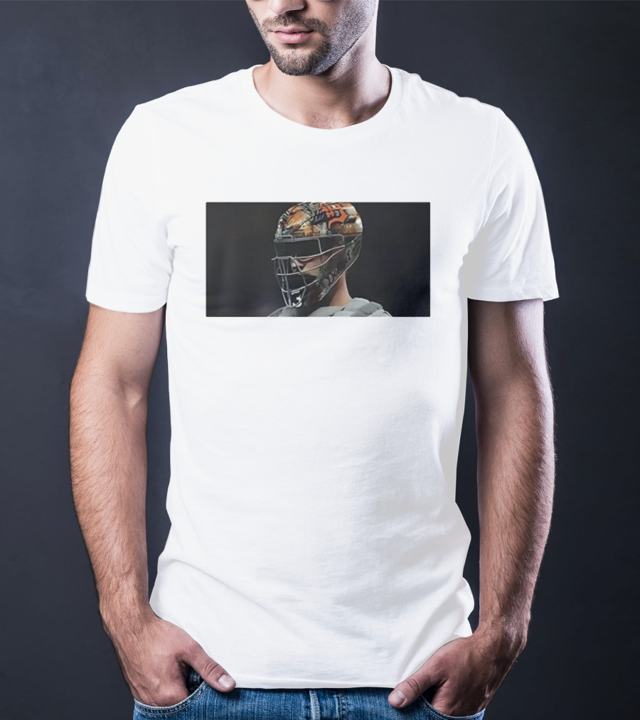 Dillon Dingler Number 13 Detroit Tigers Baseball Catcher Helmet T-Shirt