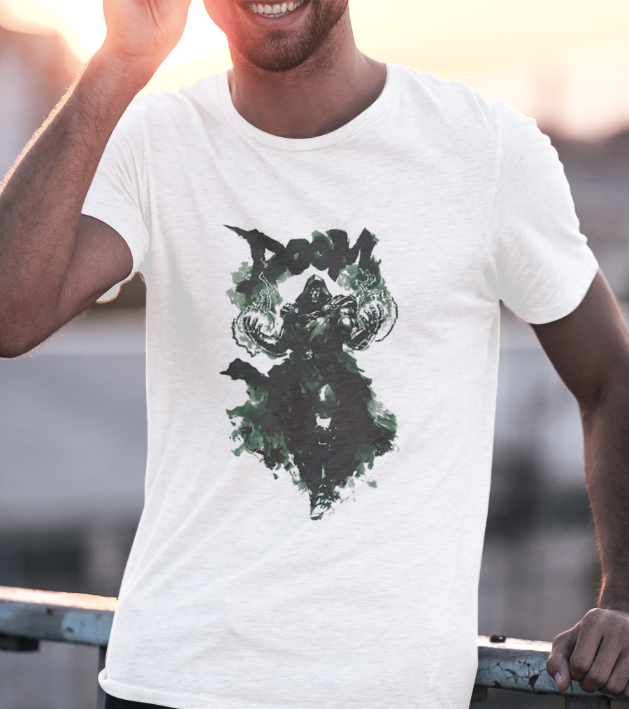Doom Doctor Emperor Marvel Comics Green Aura T-Shirt