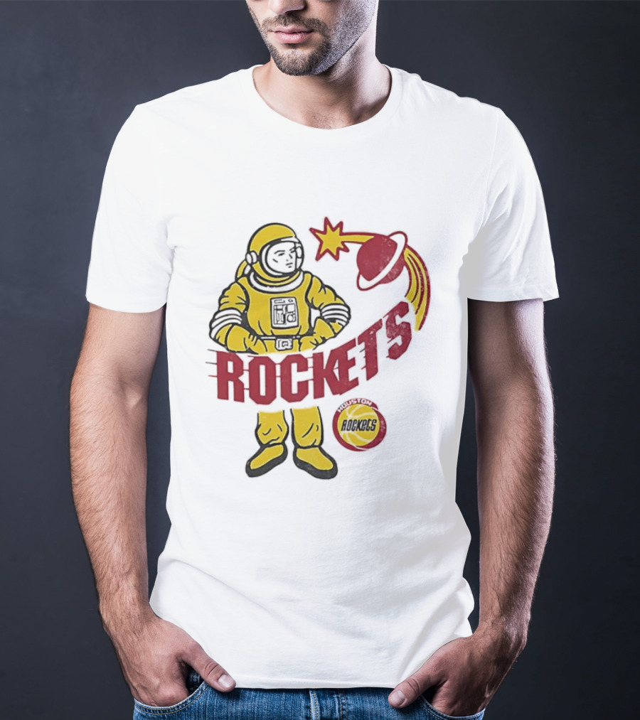 Houston Rockets Astronaut Iconic Space T-Shirt