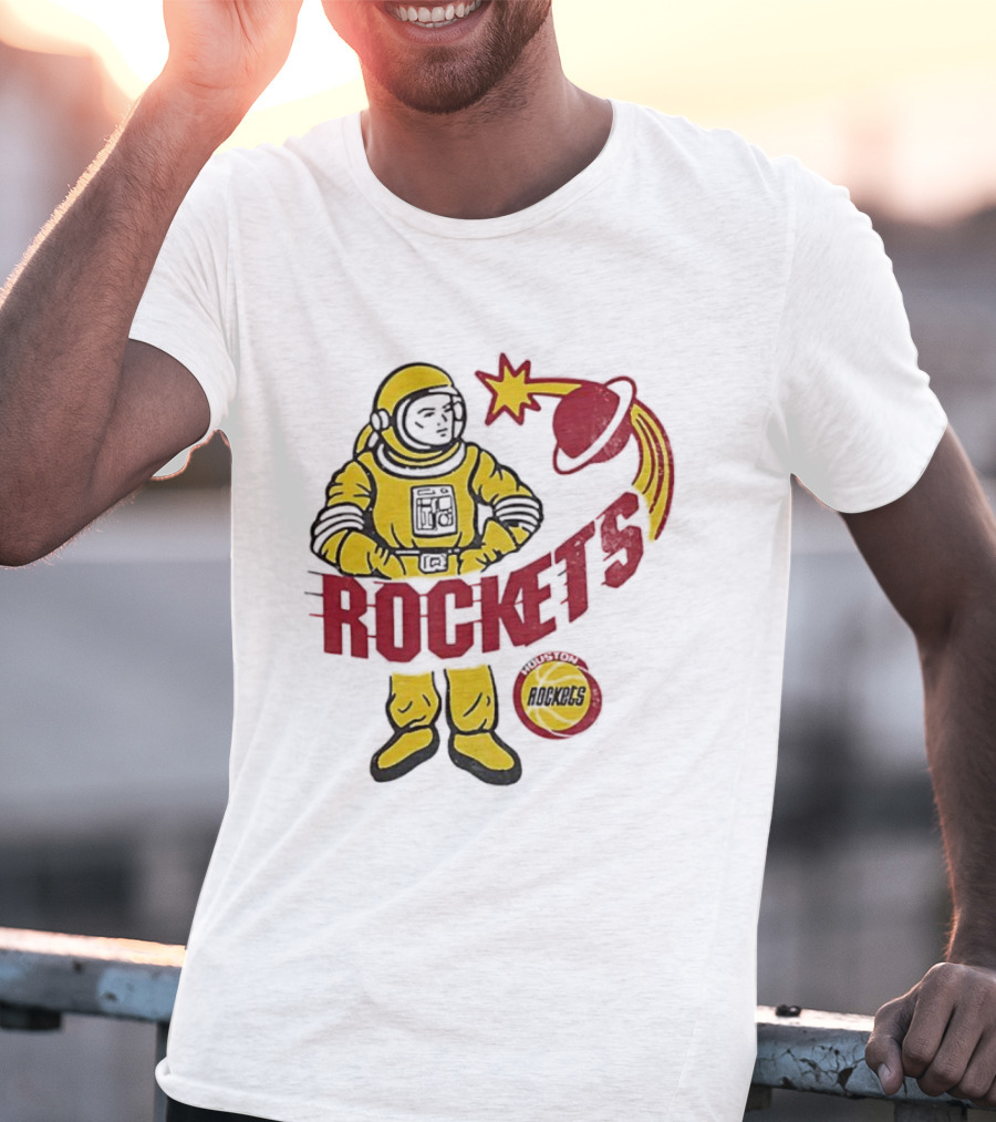 Houston Rockets Astronaut Iconic Space T-Shirt