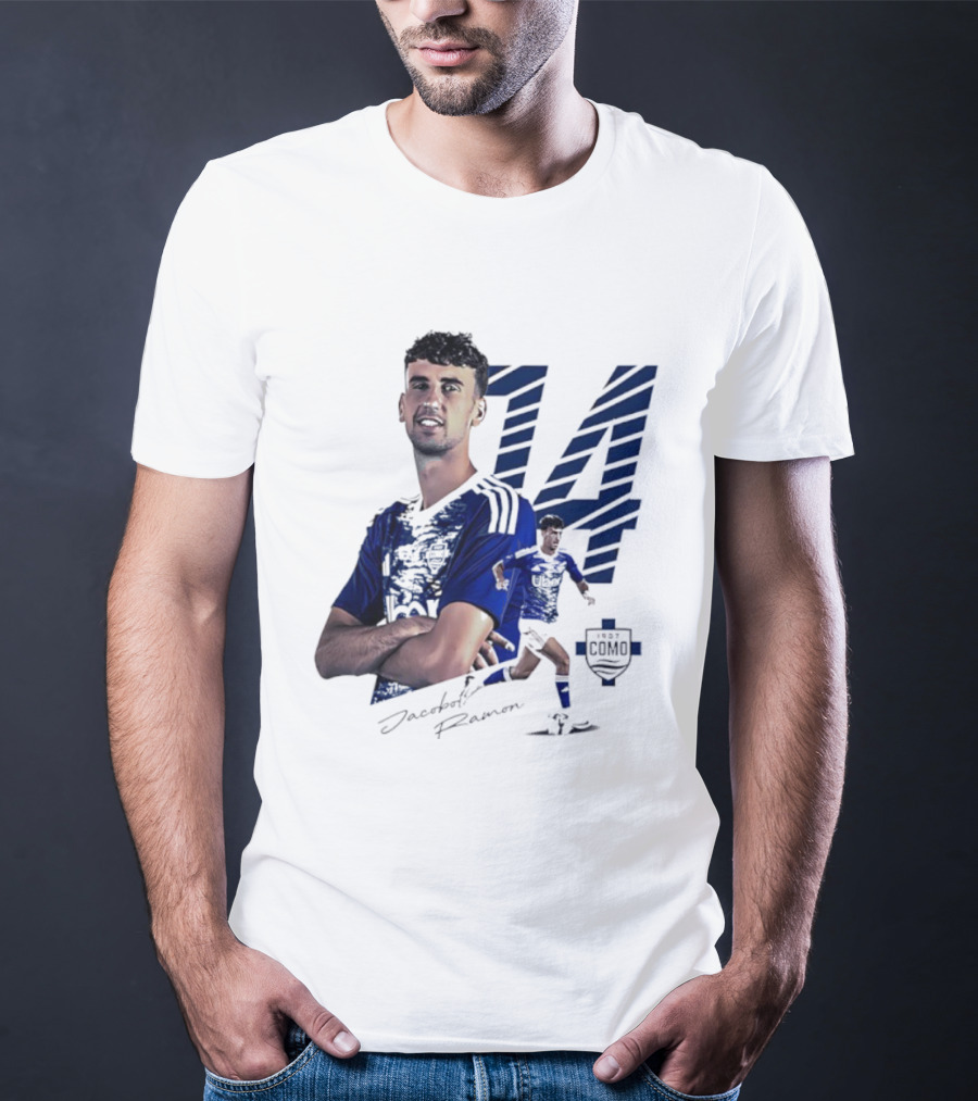 Jacobo Ramon 14 Como 1907 Players Collection Signature T-Shirt