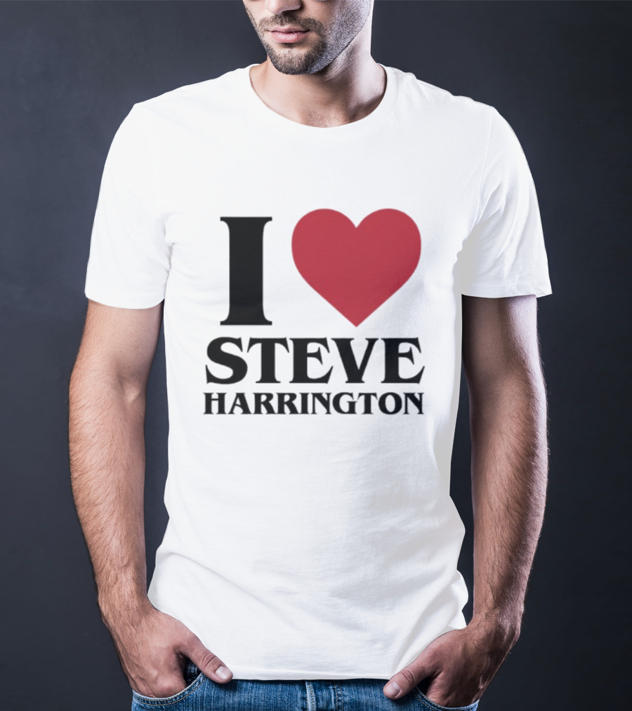 I Love Steve Harrington Heart Stranger Things T-Shirt