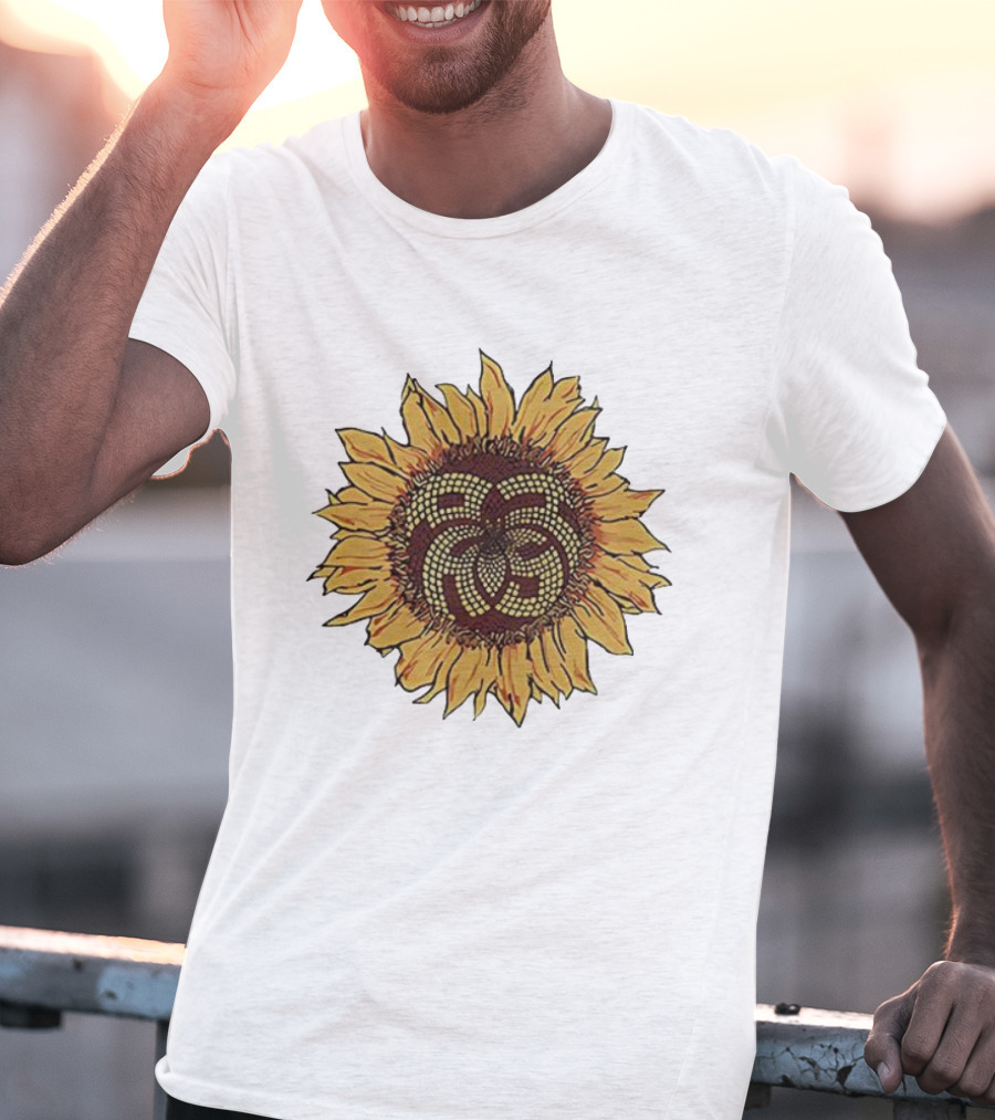 Sunflower Mosaic Pattern Aron Ralston T-Shirt