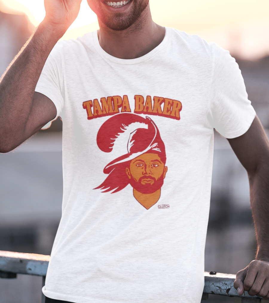 Tampa Baker Football Icon Illustration Buccaneers T-Shirt