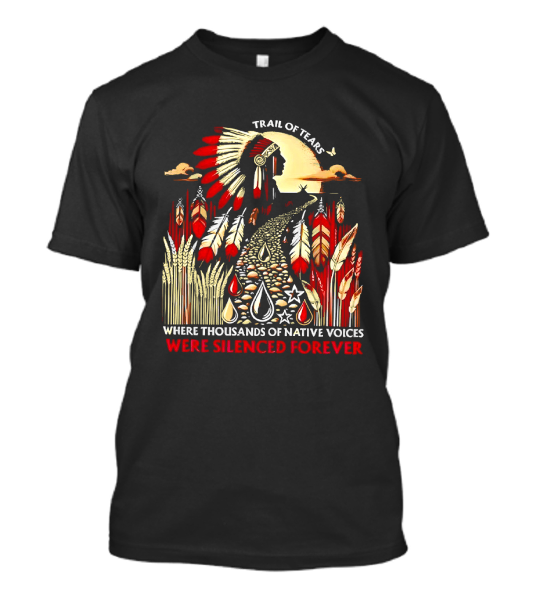 Trail Of Tears Where Thousands Of Native Voices Were Silenced Forever T-Shirt