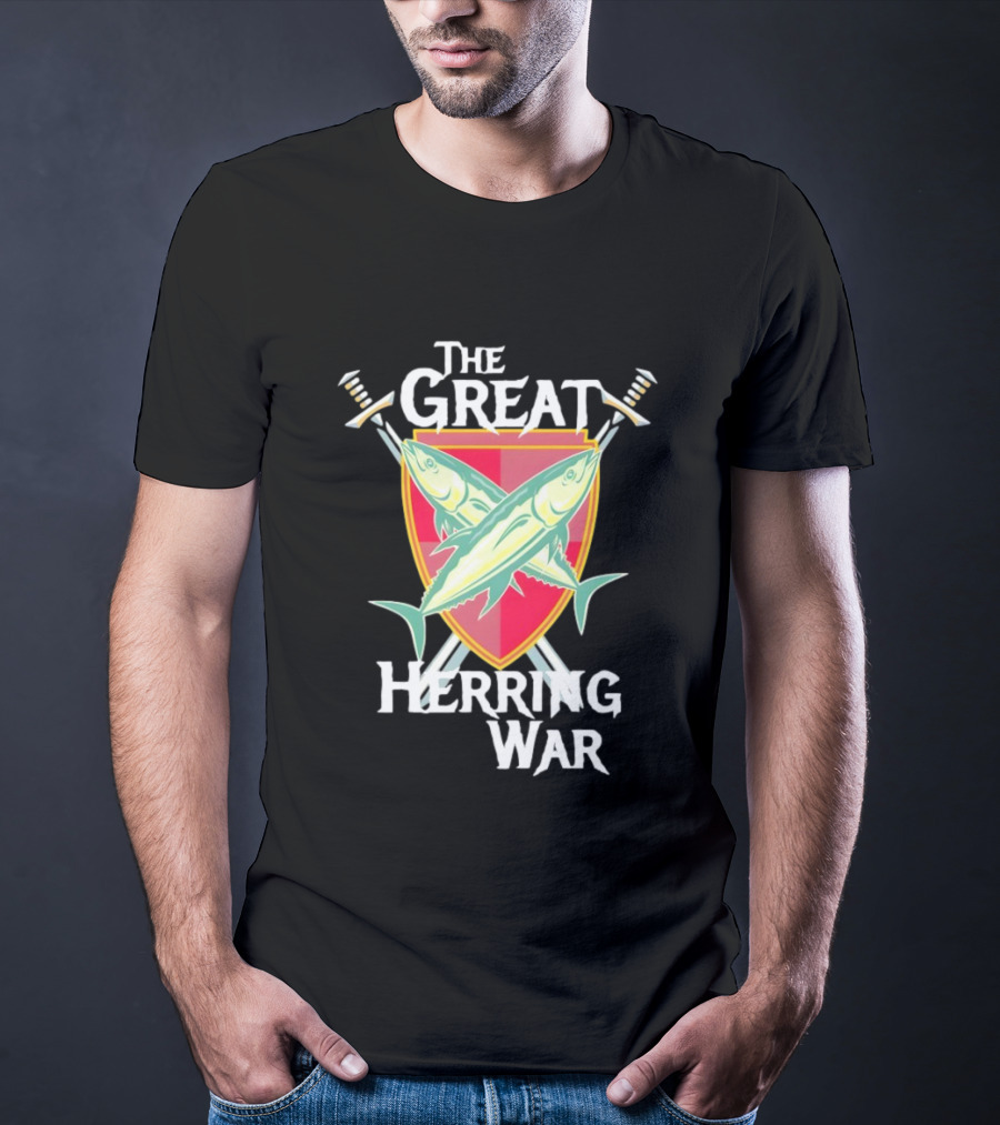 The Great Herring War Golden Girls Tribute Fishes Sword Shield T-Shirt