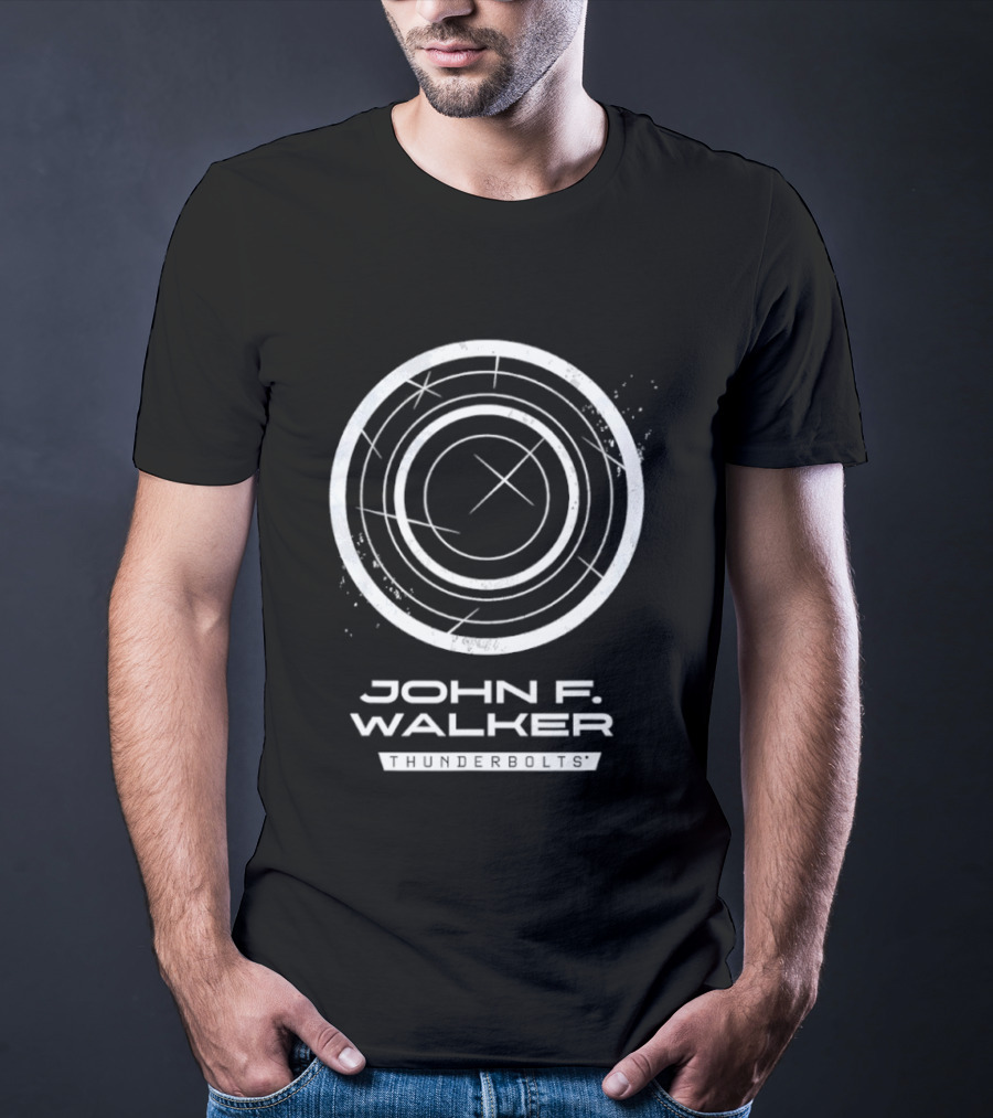 John F Walker Thunderbolts Shield T-Shirt