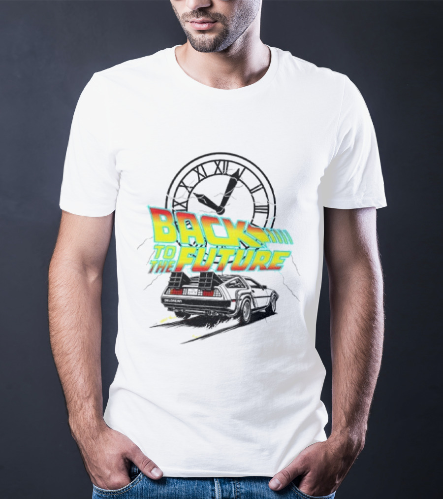 Back To The Future DMC DeLorean Official Vintage Movie T-Shirt