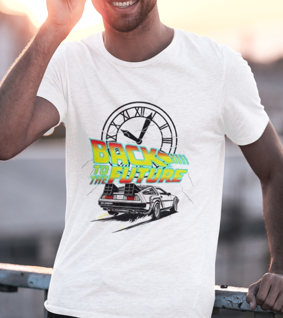 Back To The Future DMC DeLorean Official Vintage Movie T-Shirt