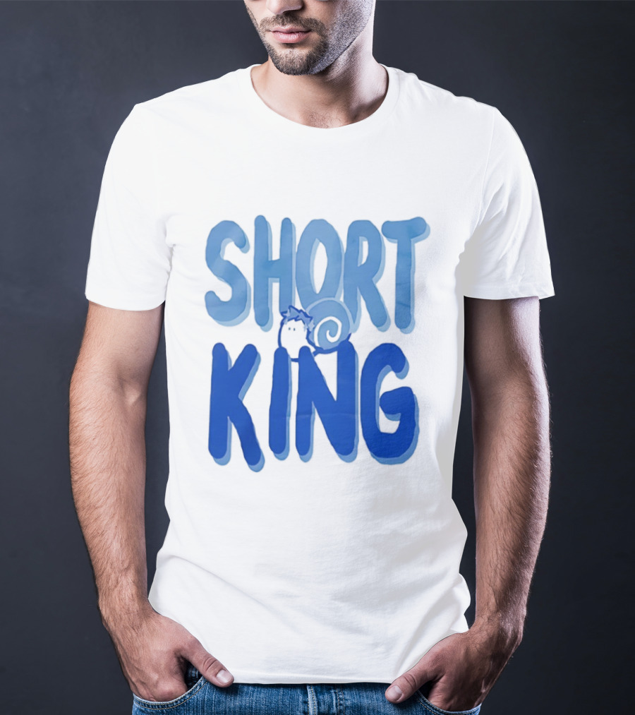 Short King Cartoon Fun Quirky T-Shirt