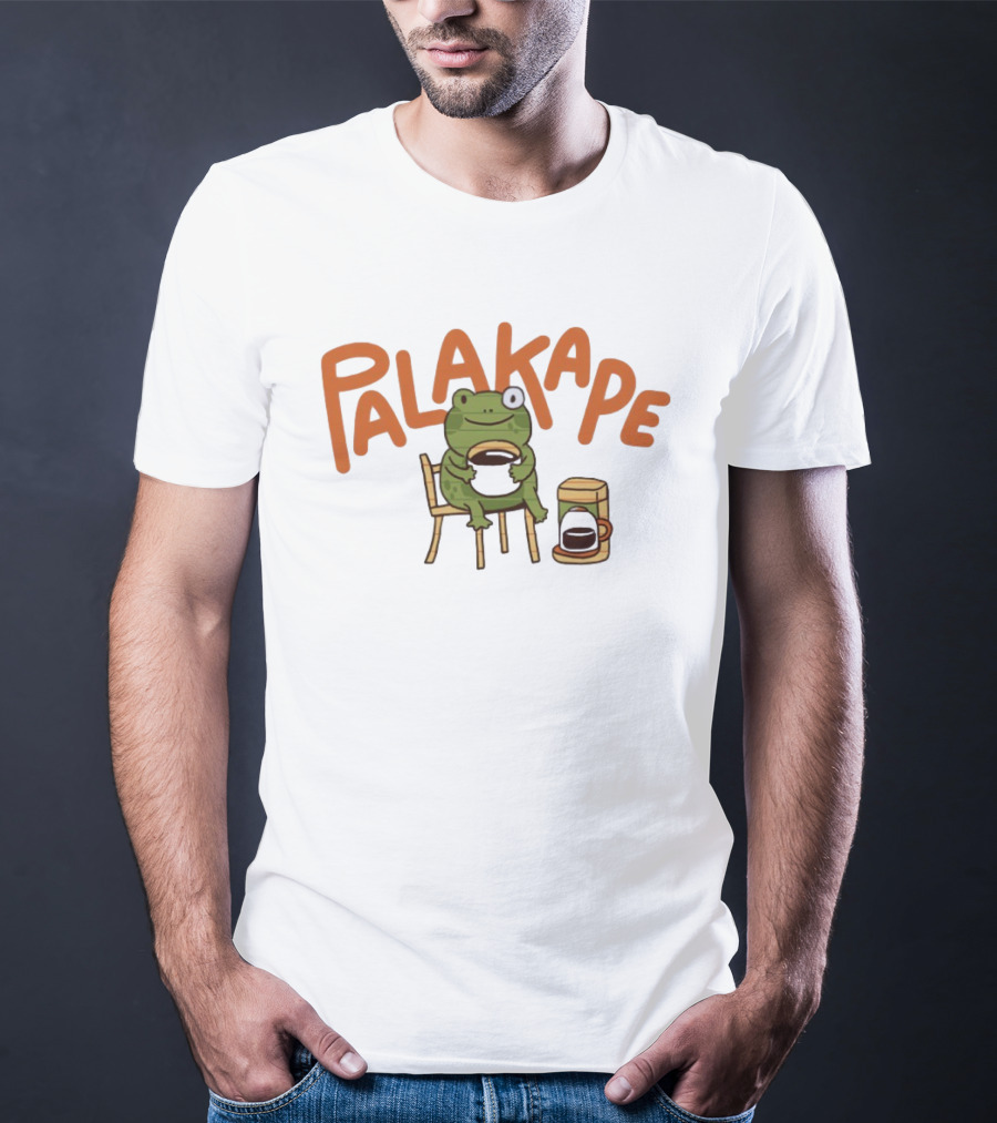 Palakape Frog With Coffee T-Shirt